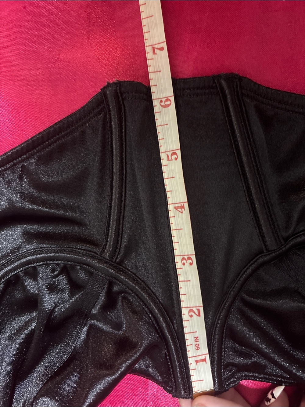 LA SENZA Corset Goth Bralette Black Size Medium - Picture 10 of 10